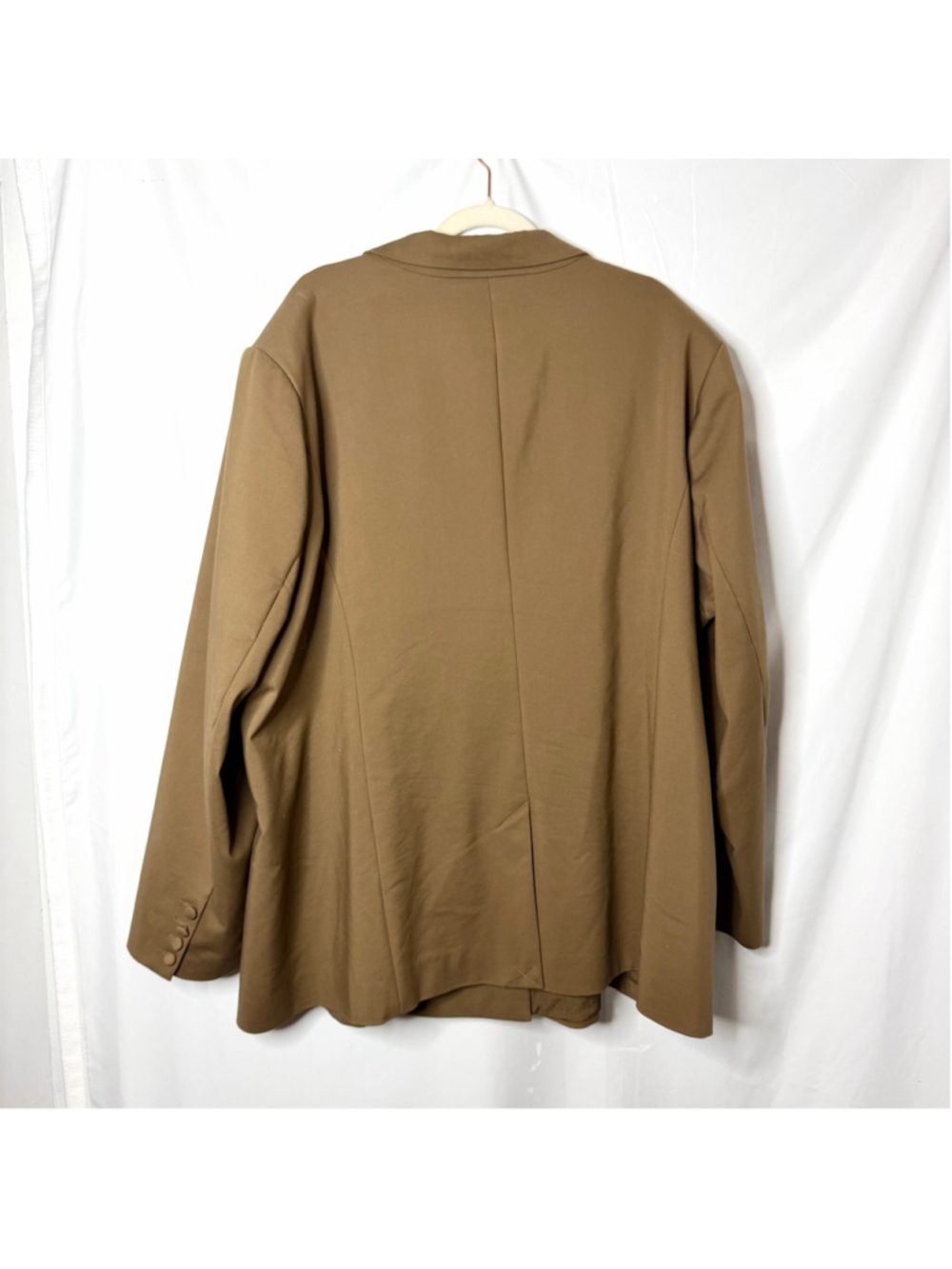 Women's Good American Oversized Brown Double Breasted Blazer Size 4XL - Picture 2 of 4